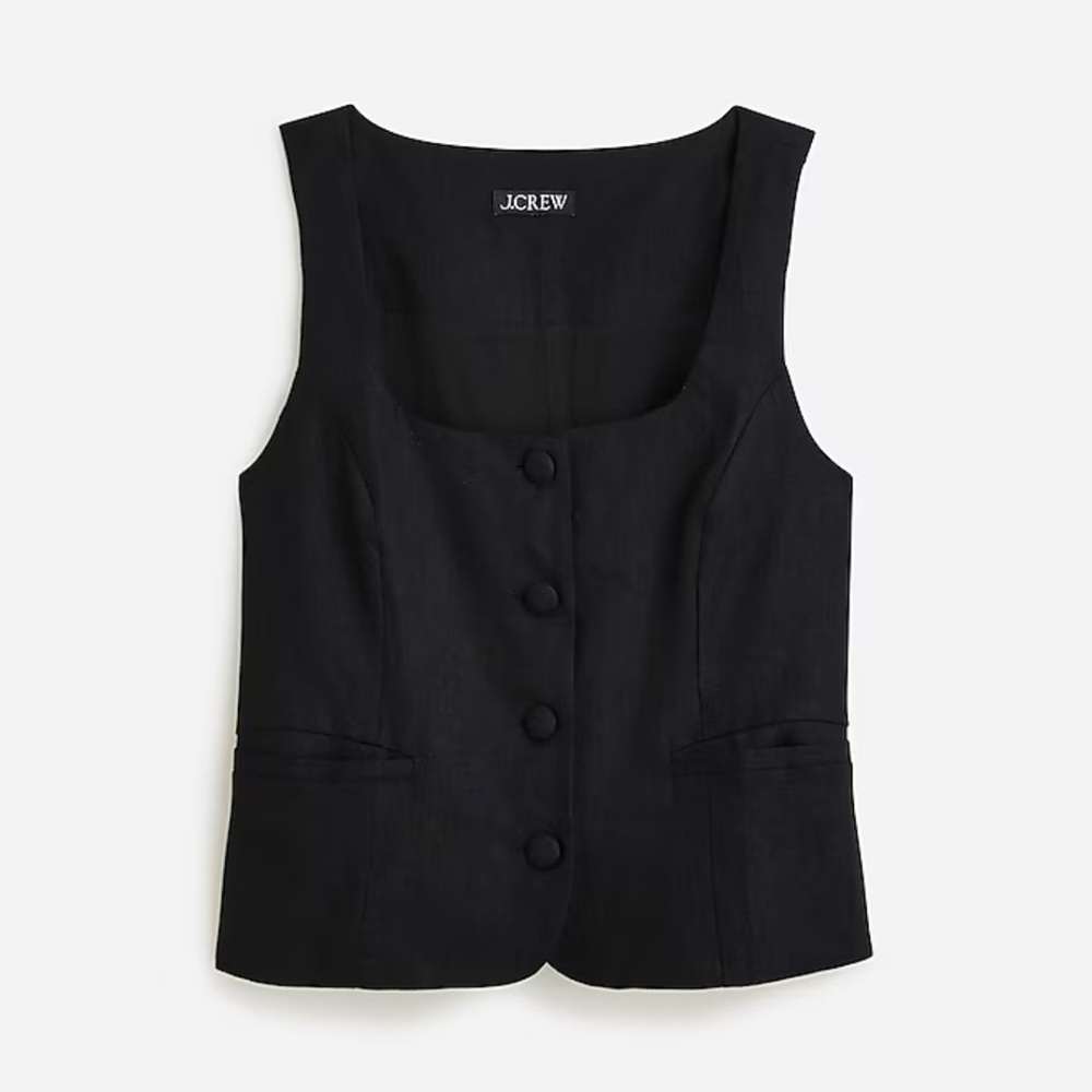 J Crew Linen Vest